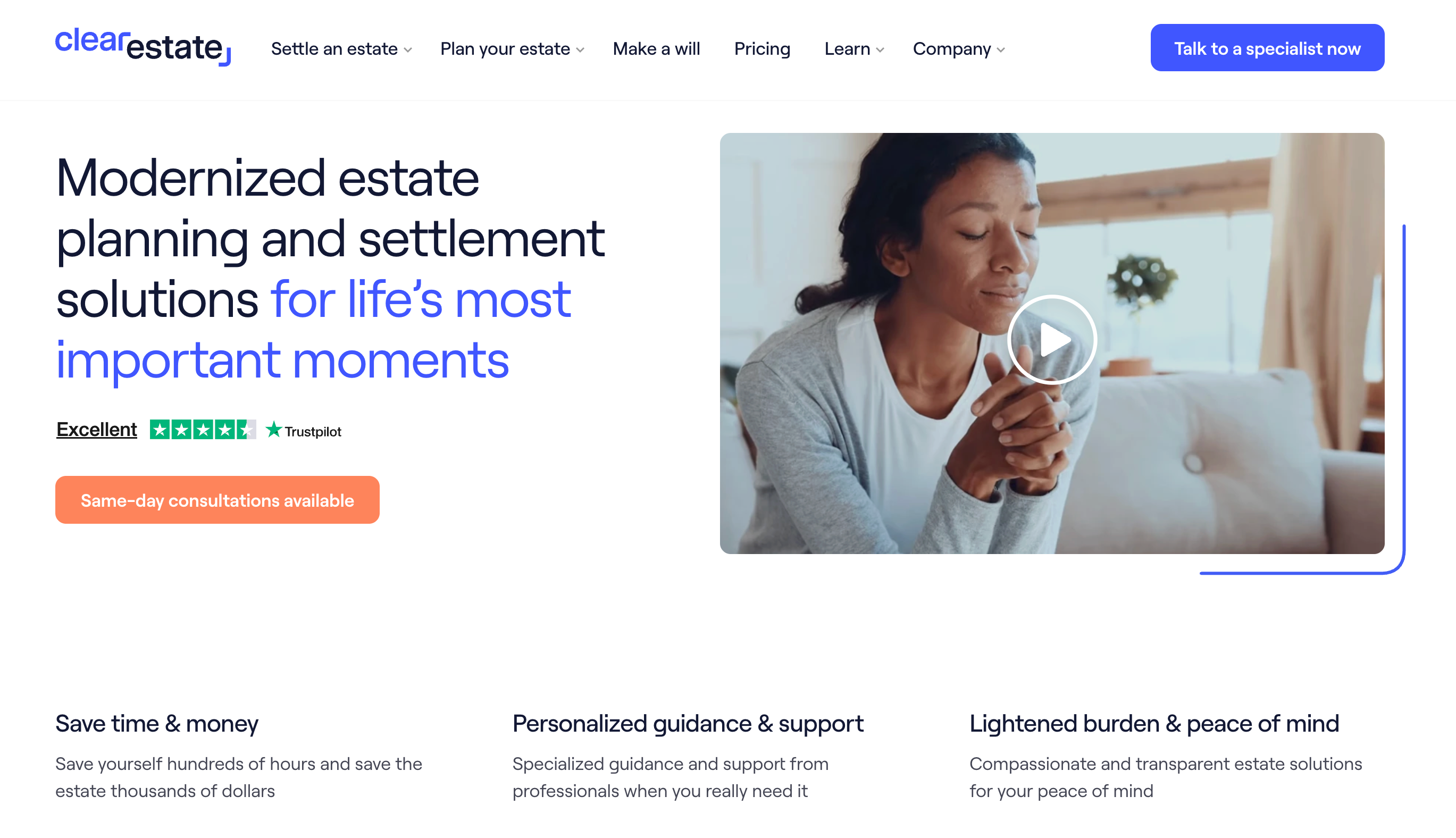 ClearEstate Platform Interface